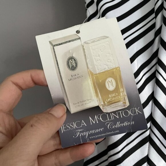 Vintage Jessica McClintock for Gunne Sax Chevron Strapless Mini Dress - 1 🇺🇸 - Picture 8 of 11